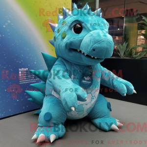 Cyan Ankylosaurus...
