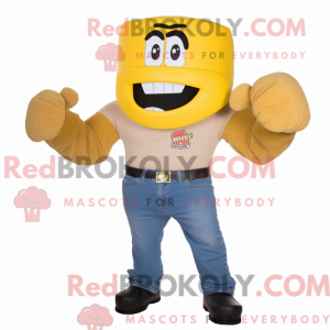 Luva de boxe dourada...