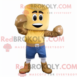 Luva de boxe dourada...