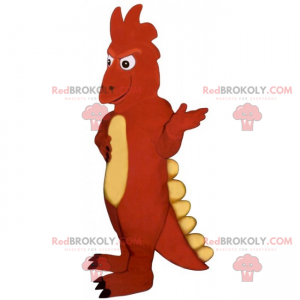 Großes zweifarbiges Dinosaurier-Maskottchen - Redbrokoly.com