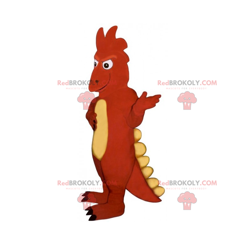 Mascota dinosaurio grande de dos tonos - Redbrokoly.com