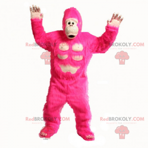 Großes rosa Gorilla-Maskottchen - Redbrokoly.com