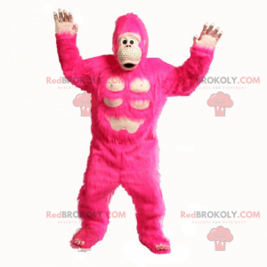 Stor rosa gorilla maskot - Redbrokoly.com