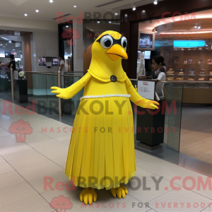 Lemon Yellow Penguin mascot...
