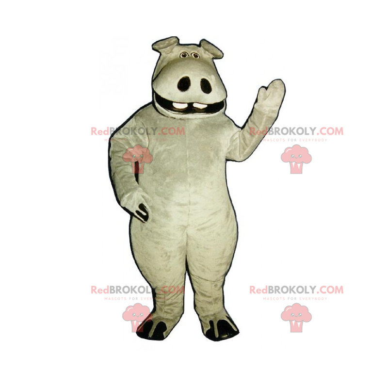 Velký maskot hrocha - Redbrokoly.com