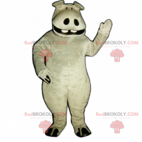 Grote nijlpaard mascotte - Redbrokoly.com