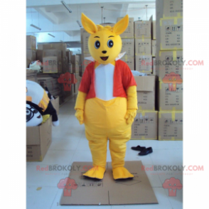 Velký klokan maskot s červenou bundu - Redbrokoly.com