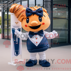 Navy Croissant mascot...