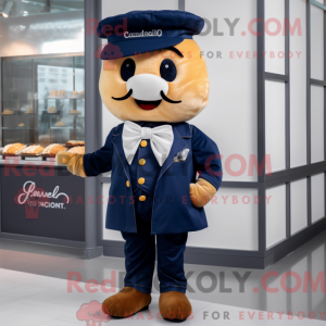 Navy Croissant mascot...