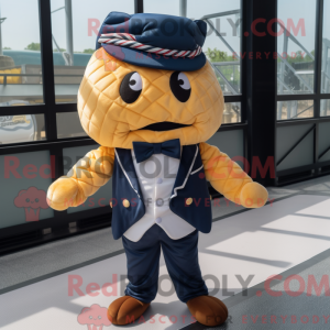 Navy Croissant maskot...