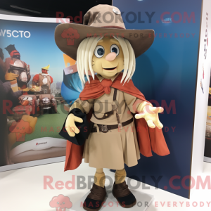 Tan Witch S Hat mascot...