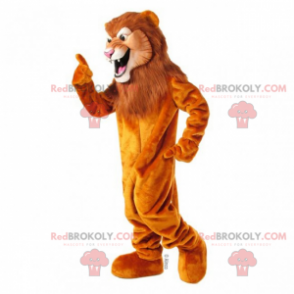Großes Löwenmaskottchen mit langer Mähne - Redbrokoly.com