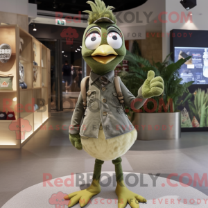Olive Hens maskotdraktfigur...