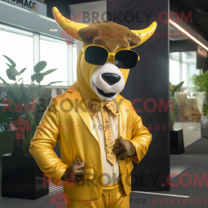 Costume mascotte de zébu...