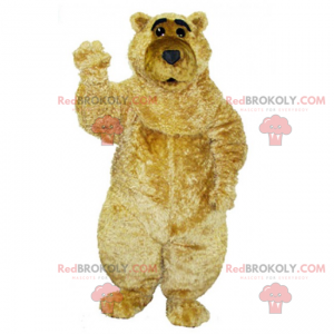 Mascotte grande orso beige e morbido - Redbrokoly.com