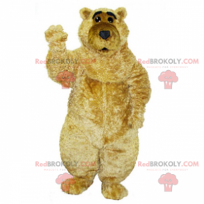 Mascote grande bege e urso macio - Redbrokoly.com