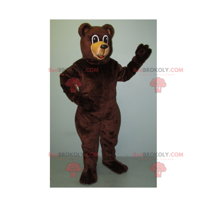 Stor brun bjørnemaskot - Redbrokoly.com