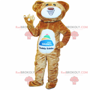 Mascote grande urso sorridente - Redbrokoly.com