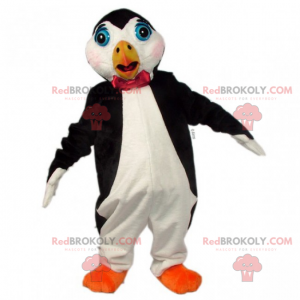 Mascota de pingüino grande con pajarita - Redbrokoly.com