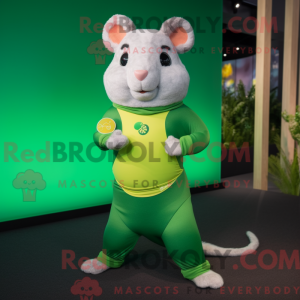 Zielony chomik maskot drakt...