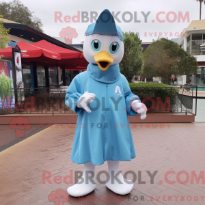 Sky Blue Swan maskot...
