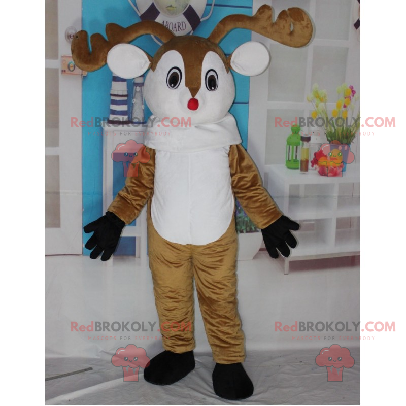 Stor renmaskot med röd näsa - Redbrokoly.com Stor renmaskot med röd näsa - Redbrokoly.com
