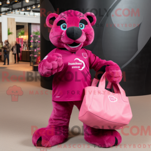 Magenta Panther mascot...