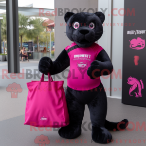 Magenta Panther maskot...
