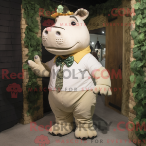 Cream Rhinoceros mascot...