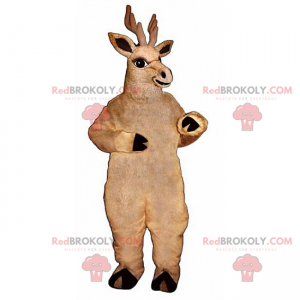 Mascotte grande renna marrone - Redbrokoly.com