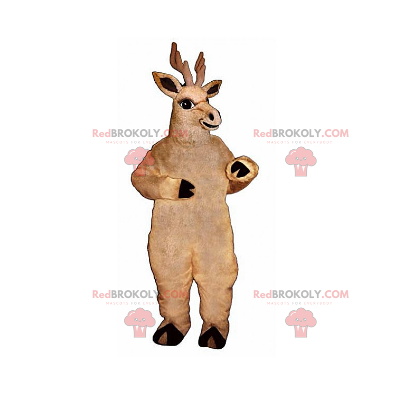 Mascotte grande renna marrone - Redbrokoly.com