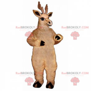Big brown reindeer mascot - Redbrokoly.com