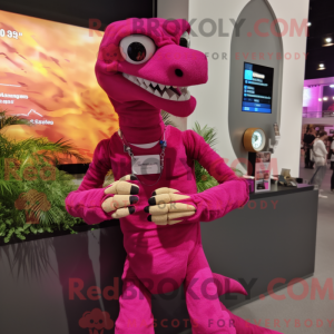 Disfraz de mascota Magenta...