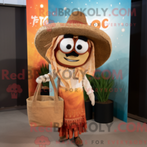 Fantasia de mascote Rust Tacos com blusa e sacolas - Tacos mascotes - REBROKO_252891 - RedBrokoly.com