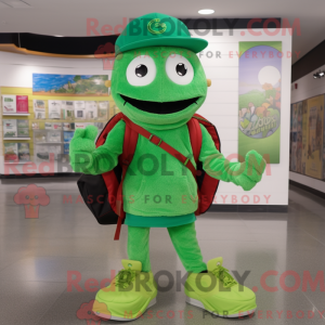 Grøn men maskot kostume...