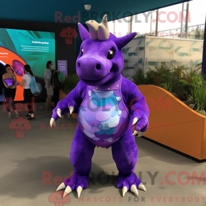 Lilla Triceratops máscara...