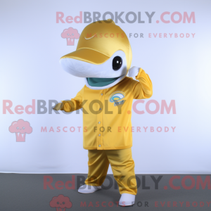 Gull Dolphin maskot drakt...