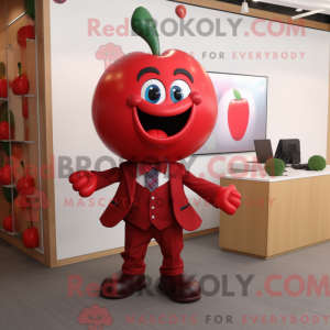 Red Cherry-maskotdraktfigur...
