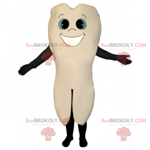 Mascote dente grande com sorriso - Redbrokoly.com