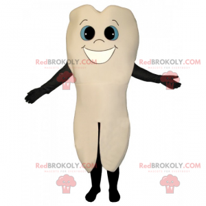 Mascotte de grande dent avec sourire - Redbrokoly.com