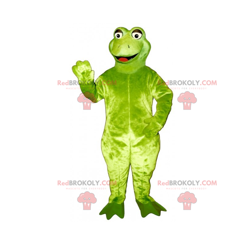 Mascota de la rana sonriente grande - Redbrokoly.com