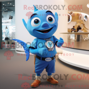 Maskottchen-Kostüm Sky Blue...