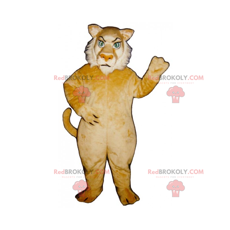 Stor lejoninna maskot - Redbrokoly.com