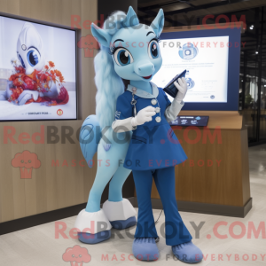 Blue Mare mascottekostuum...