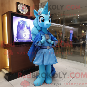 Maskotdraktfigura Blue Mare...