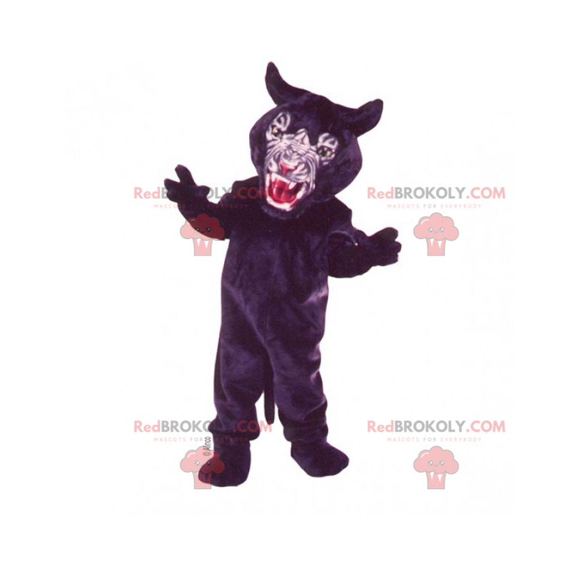 Stor svart panter maskot - Redbrokoly.com