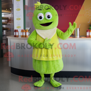 Lime Green Lasagna mascot...