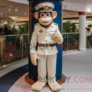 Cream Monkey maskot kostume...