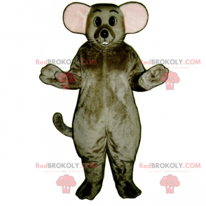 Big gray mouse mascot - Redbrokoly.com