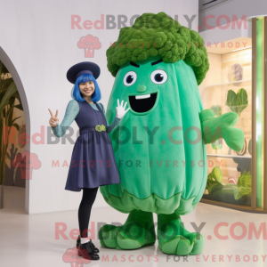 Cyan Broccoli mascot...